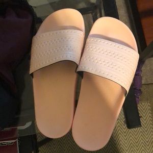 Adidas slides pastel pink